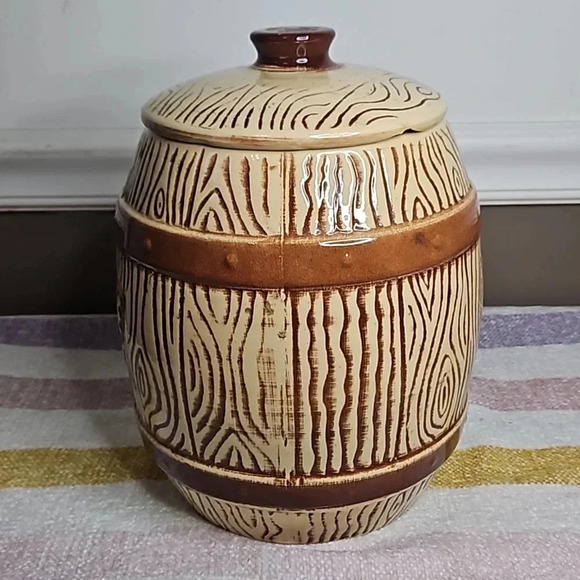 VINTAGE COOKIE BARREL - Picture 2 of 14
